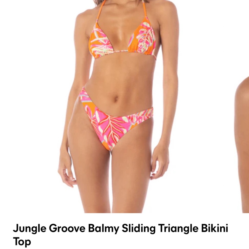 Maaji Jungle Groove Triangle Bikini top and Flirt bottom NWT